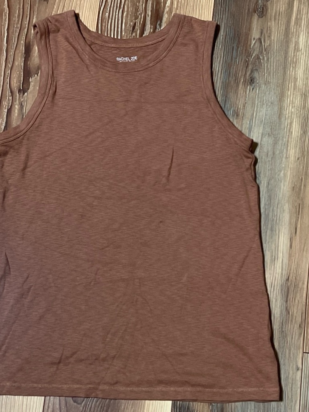 Rachel Zoe Sleeveless Crewneck Tank - Brown